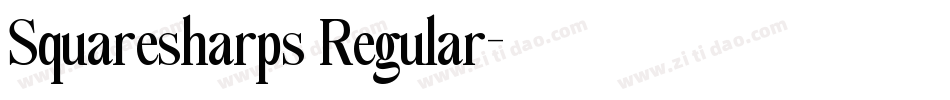 Squaresharps Regular字体转换